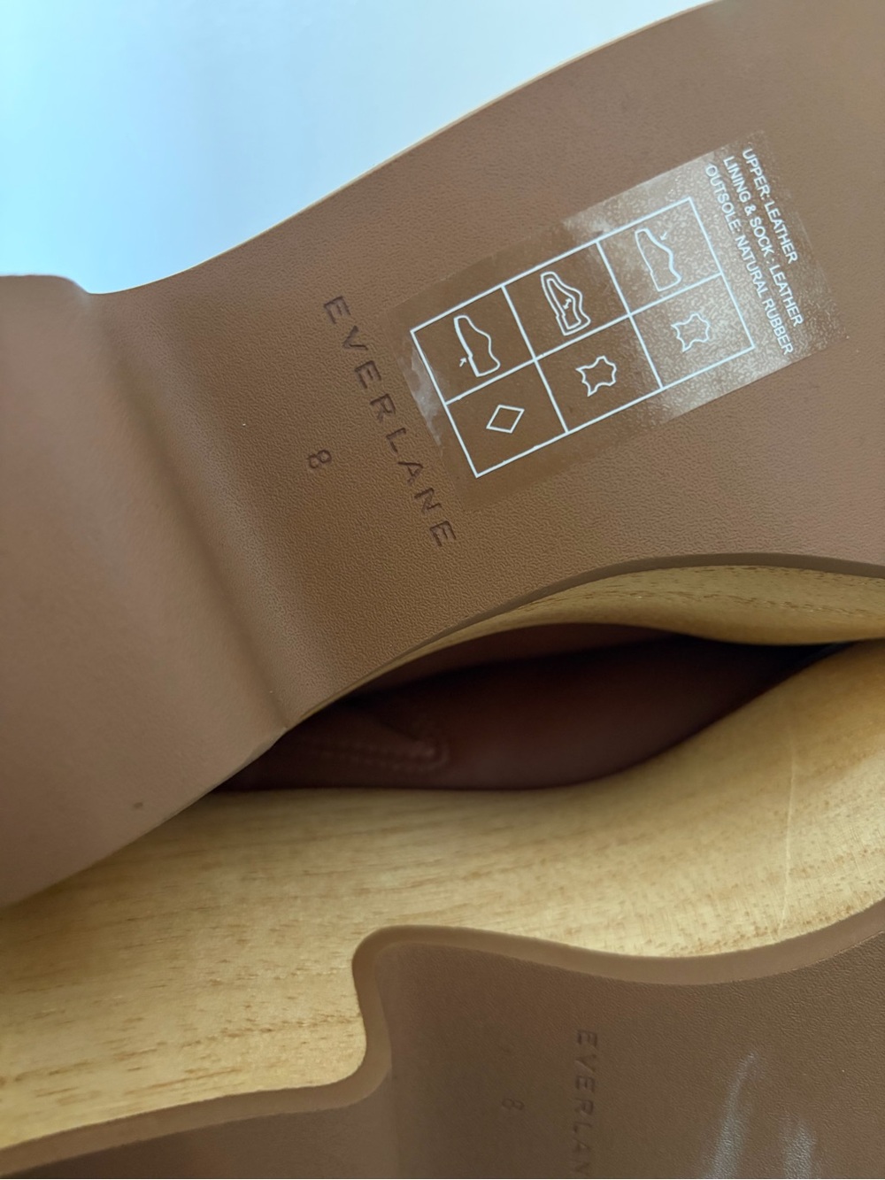 EVERLANE Leather THE WOODEN PUFFA CLOG - Size 8 - Picture 8 of 16